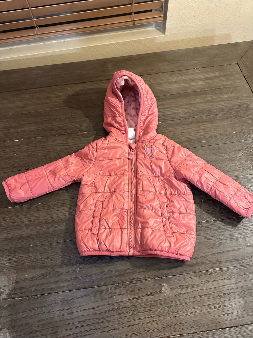 18mth Simple Joys by Carter Pink Hooded Puffer Jacket